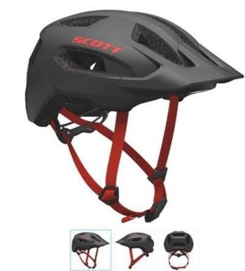 CASCO SCOTT MOD.SUPRA DARK GREY/RED ONE SIZE