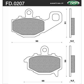 PASTIGLIE(p) KAWASAKI ER6N-VERSYS 650-ZX6R-ZX10R