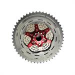 CASSETTA 11V SUNRACE 11-51D CORPETTO SHIMANO SILVER/ROSSO