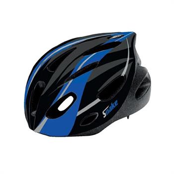 CASCO CICLO RAGAZZO/A SNAKE II MIS. M (53-56cm) NERO/BLU