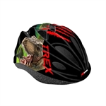 CASCO CICLO JUNIOR T-REX ROSSO TG. 52-56cm 12 FORI