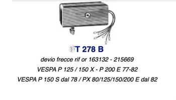 COMMUTATORE LUCI VESPA P125/150/200 77>82 r.o.163132-215669