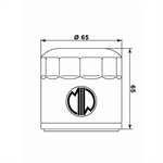 FILTRO OLIO MEIWA BE12001-HIFLO HF553 BENELLI TRK 502 VARIE