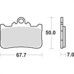 PASTIGLIE SBS 994* HONDA CB 500/750 HORNET 23>-CBR 500 F/R