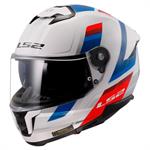 CASCO LS2 FF808 MOD.STREAM 2 INTEGRALE VINTAGE WHITE-BLU-RED