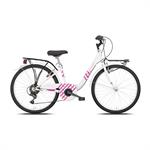 CICLO 24 DONNA VICOLO 24.2 6V BIANCO FUXIA