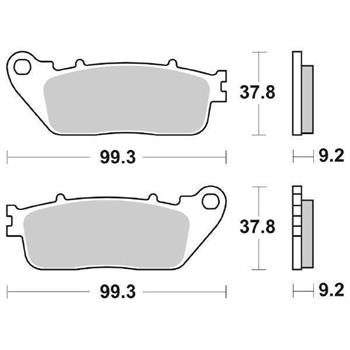 PASTIGLIE SBS 862 HONDA VFR 800 CROSSRUNNER-CB1000 POST.