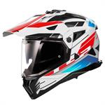 CASCO LS2 MX702 PIONEER 2 NAMIB WHITE-BLU-RED ECE22.06