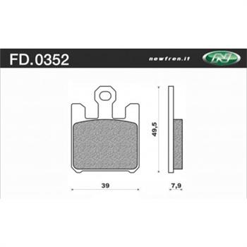 PASTIGLIE (4PZ) KAWASAKI ZX6R-ZX10R-SUZUKI ANT.SINT.