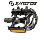 PEDALI SYNCROS MTB/TREKKING ALLUMINIO NERO