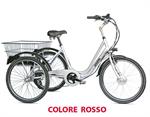 TRICICLETTA ELETTRICA 24 6 VELOCITA' ALLOY ROSSA