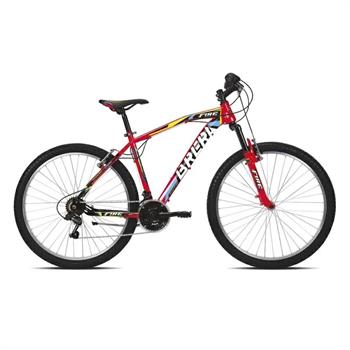 CICLO 26 MTB FIRE GTI 2.0 18V ACCIAIO V.BRAKE ROSSO