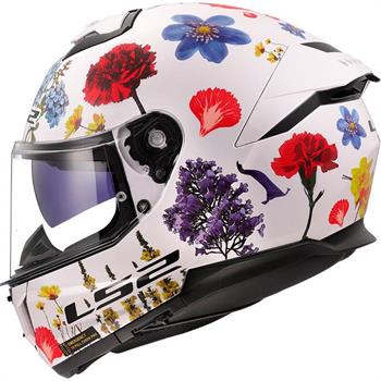 CASCO LS2 FF808 MOD.STREAM 2 INTEGRALE FLOWER WHITE