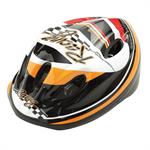 CASCO CICLO RAGAZZO RACING ARANCIO