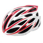 CASCO CICLO SONIC 24 FORI RETE FRONT 240gr  BIA/ROSSO TG. L