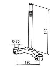 TESTA FORCELLA MBK BOOSTER SPIRIT'98-'00 EX9416