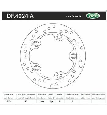 DISCO FRENO POST. SUZUKI BURGMAN 250-400 96>02