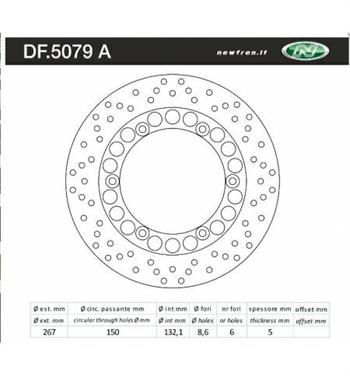 DISCO FRENO POST. YAMAHA TMAX 500 01>11